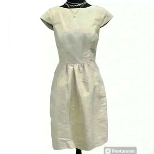 Alfred Sung D570 Champagne Cap Sleeve Dress